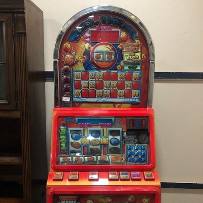 Lot 454 - A FULL HOUSE £5 JACKPOT CASINO CABINET FRUIT MACHINE