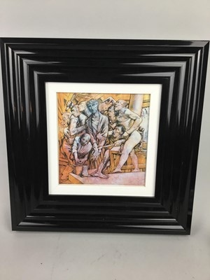 Lot 464 - A SET OF FOURTEEN PETER HOWSON STATIONS OF THE CROSSES PRINTS