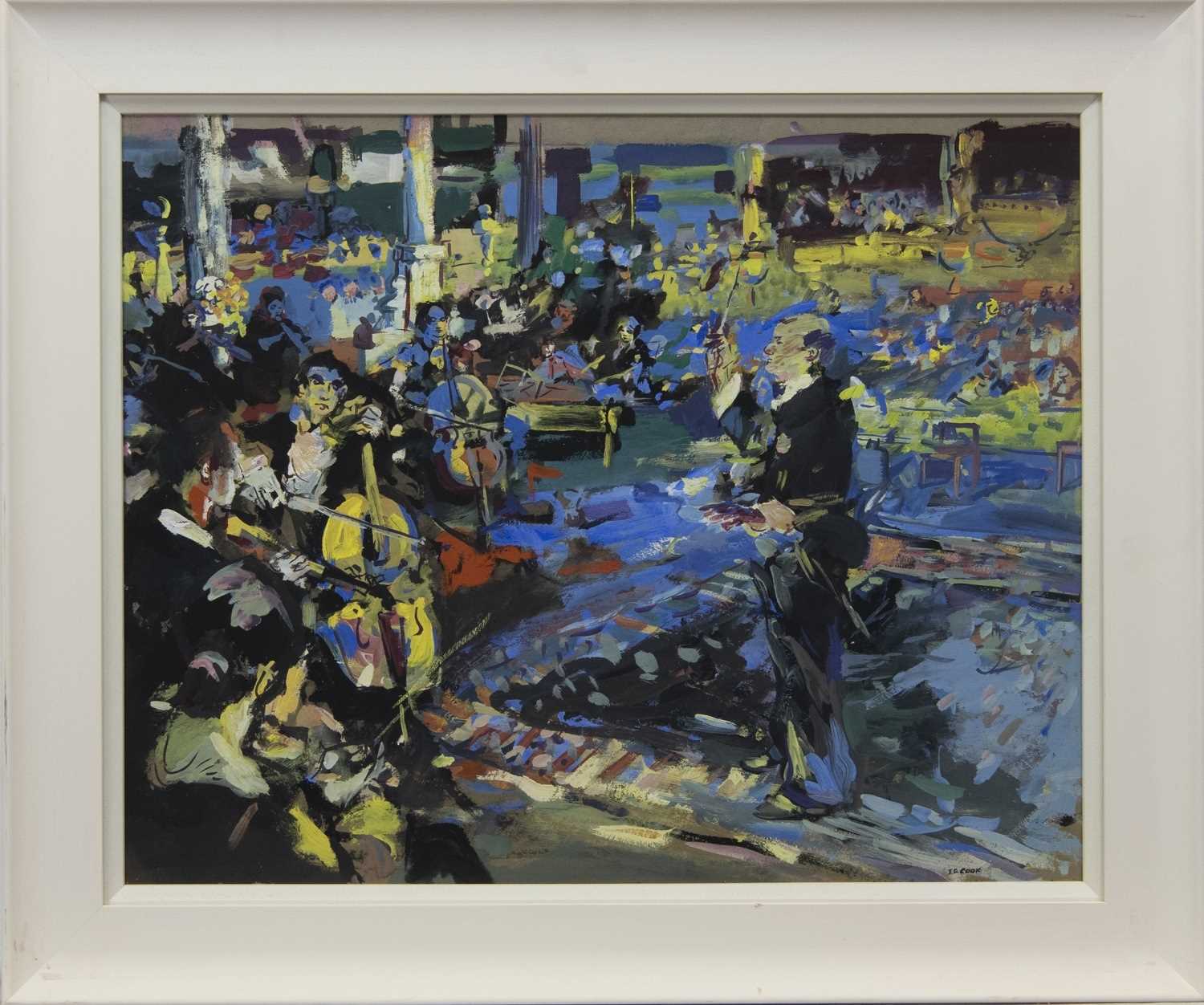 Lot 82 - THE ORCHESTRA, A GOUACHE BY IAN DAVID COOK