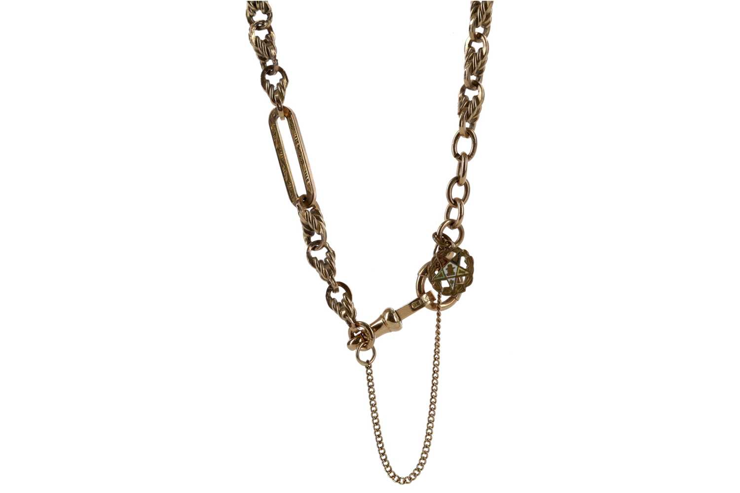 Lot 1311 - ALBERT CHAIN WITH LOOSE JUMP RINGS