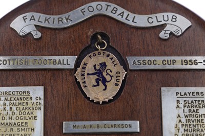Lot 1707 - FALKIRK F.C. INTEREST - SCOTTISH FOOTBALL ASSOCIATION SCOTTISH CUP GOLD MEDAL 1956-57