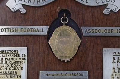 Lot 1707 - FALKIRK F.C. INTEREST - SCOTTISH FOOTBALL ASSOCIATION SCOTTISH CUP GOLD MEDAL 1956-57
