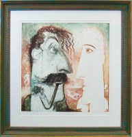 Lot 83 - * JOHN BYRNE RSA, WE MEET AGAIN colour etching,...