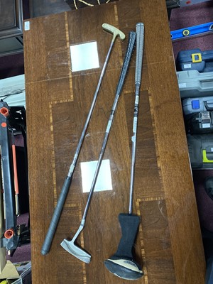 Lot 556 - AN ODYSSEY WHITE HOT PUTTER AND TWO OTHERS