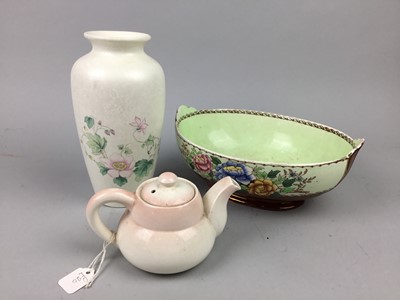 Lot 561 - A MALING BOWL AND OTHER CERAMICS