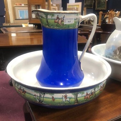 Lot 563 - A ROYAL VENTON WARE EWER AND BASIN AND ANOTHER