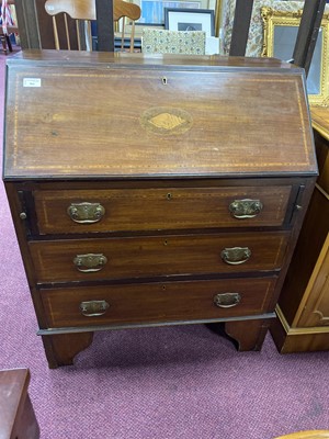 Lot 564 - A EDWARDIAN INLAID MAHOGANY BUREAU