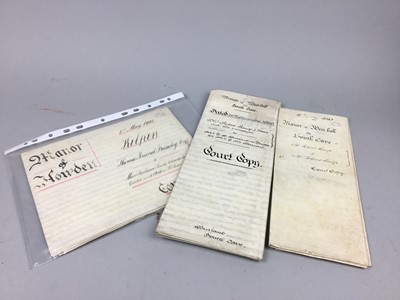 Lot 573 - A LOT OF 19TH CENTURY AND OTHER LEGAL DOCUMENTS