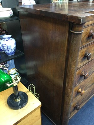 Lot 56 - A MID VICTORIAN MAHOGANY CHEST OF DRAWERS