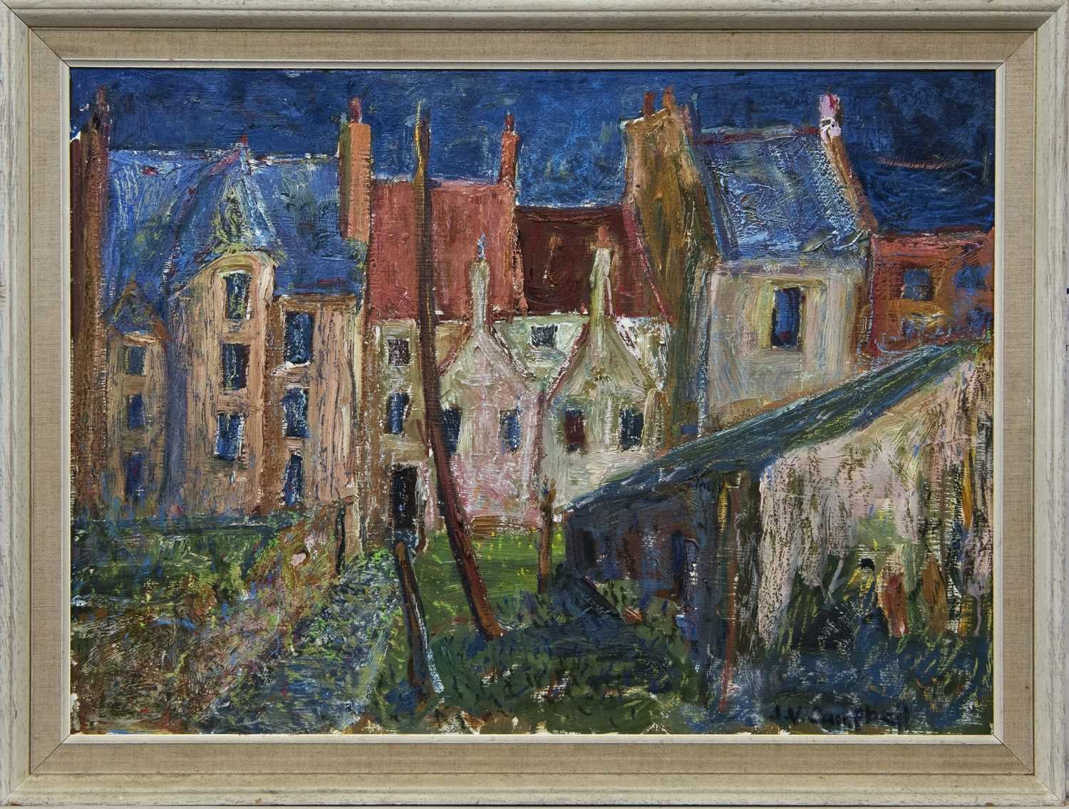 Lot 92 - LINLITHGOW, AN OIL BY J V CAMPBELL