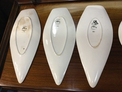 Lot 1199 - FIVE POOLE POTTERY DISHES