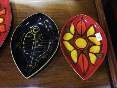Lot 1199 - FIVE POOLE POTTERY DISHES