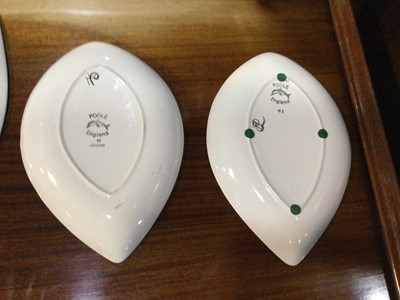 Lot 1199 - FIVE POOLE POTTERY DISHES