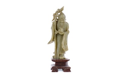 Lot 936 - A 20TH CENTURY CHINESE SOAPSTONE FIGURE OF SHAO LAO