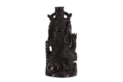 Lot 967 - A 20TH CENTURY CHINESE WOOD CARVING