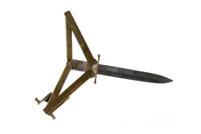 Lot 1683 - A GERMAN HITLER YOUTH KNIFE, ALONG WITH A BUTTERFLY KNIFE