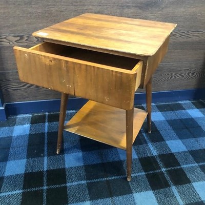 Lot 72 - A MID CENTURY REMPLOY TEAK SIDE TABLE