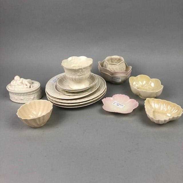 Lot 53 - A LOT OF BELLEEK PLATES AND DISHES