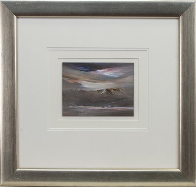 Lot 568 - BLUSTERY SKIES, AN OIL BY PETER GOODFELLOW