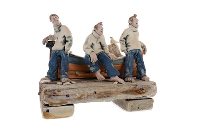 Lot 594 - ON THE DOCKS, A SCULPTURE BY RONNIE FULTON