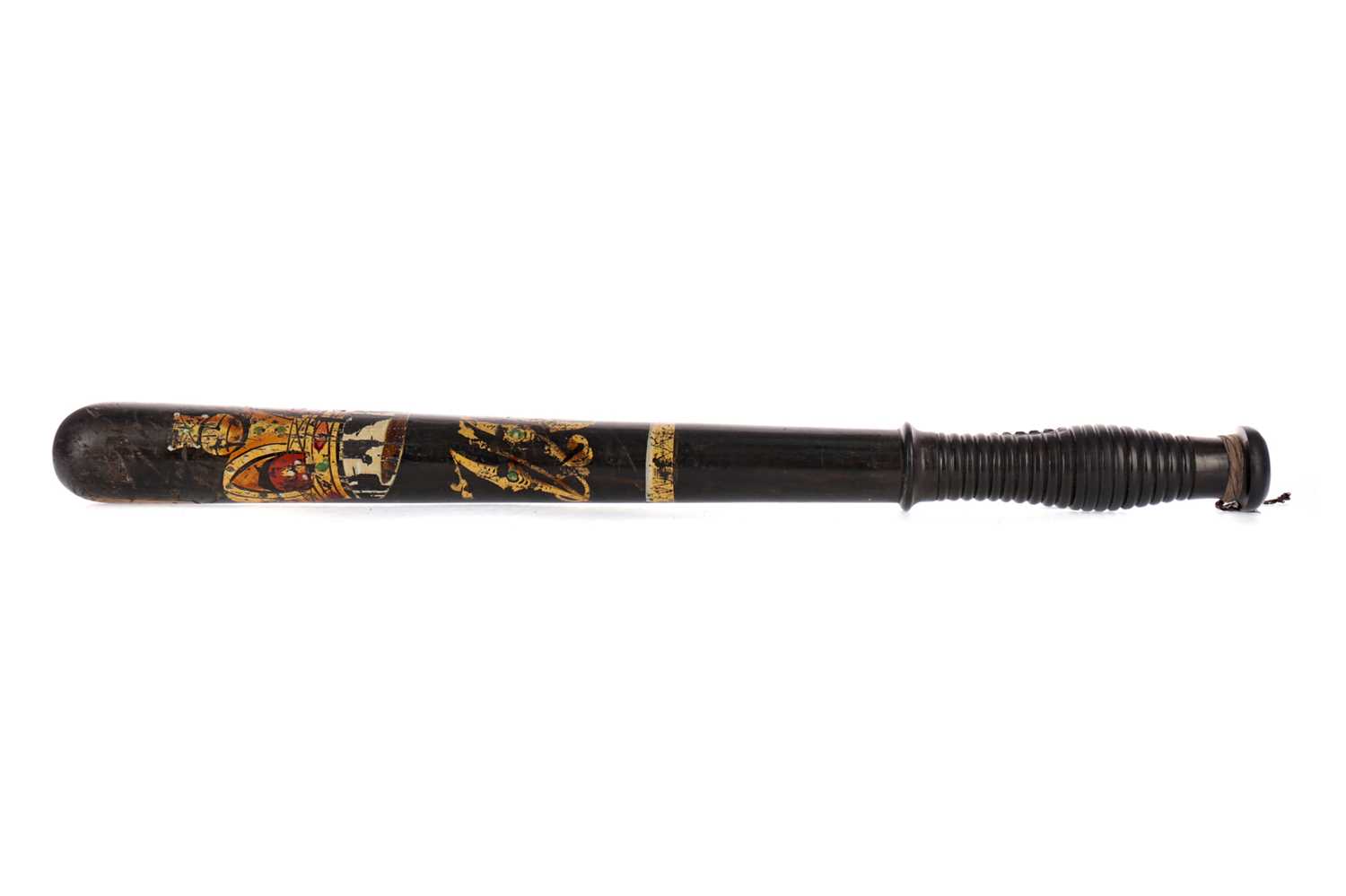 Lot 1688 - A VICTORIAN POLICE TRUNCHEON
