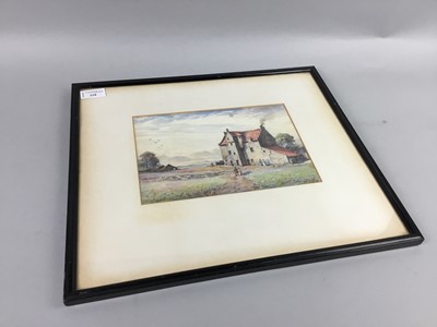 Lot 118 - SIGNED WATERCOLOUR OF OLD GRANGE HOUSE BO'NESS