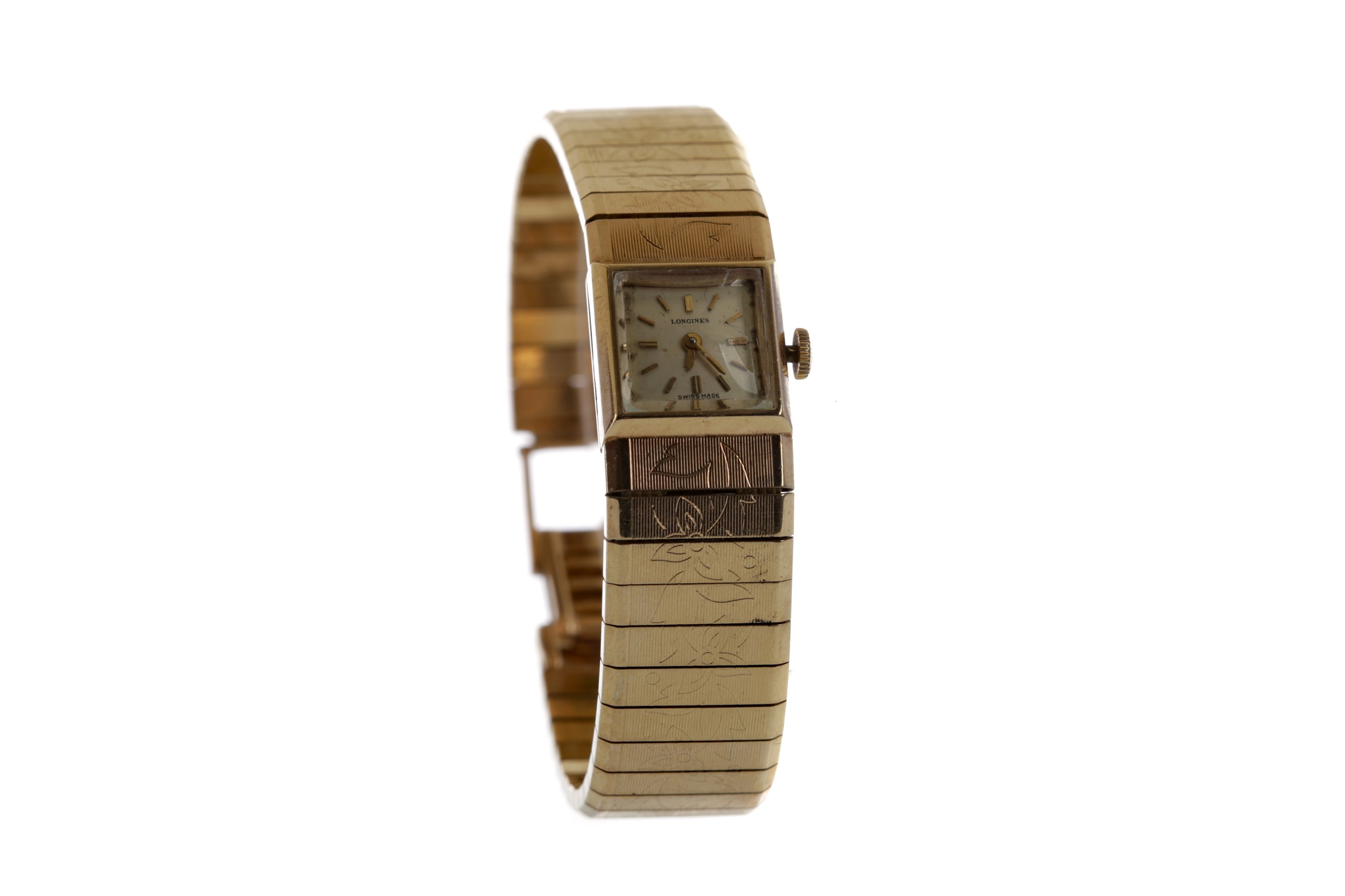 Lot 719 A LADY S LONGINES GOLD PLATED MANUAL WIND