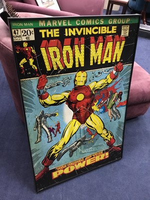 Lot 86 - A REPRODUCTION IRON MAN FILM POSTER