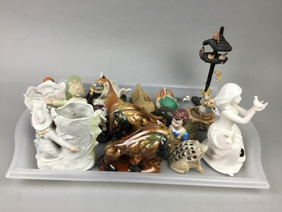 Lot 92 - A GROUP OF CERAMIC FIGURES