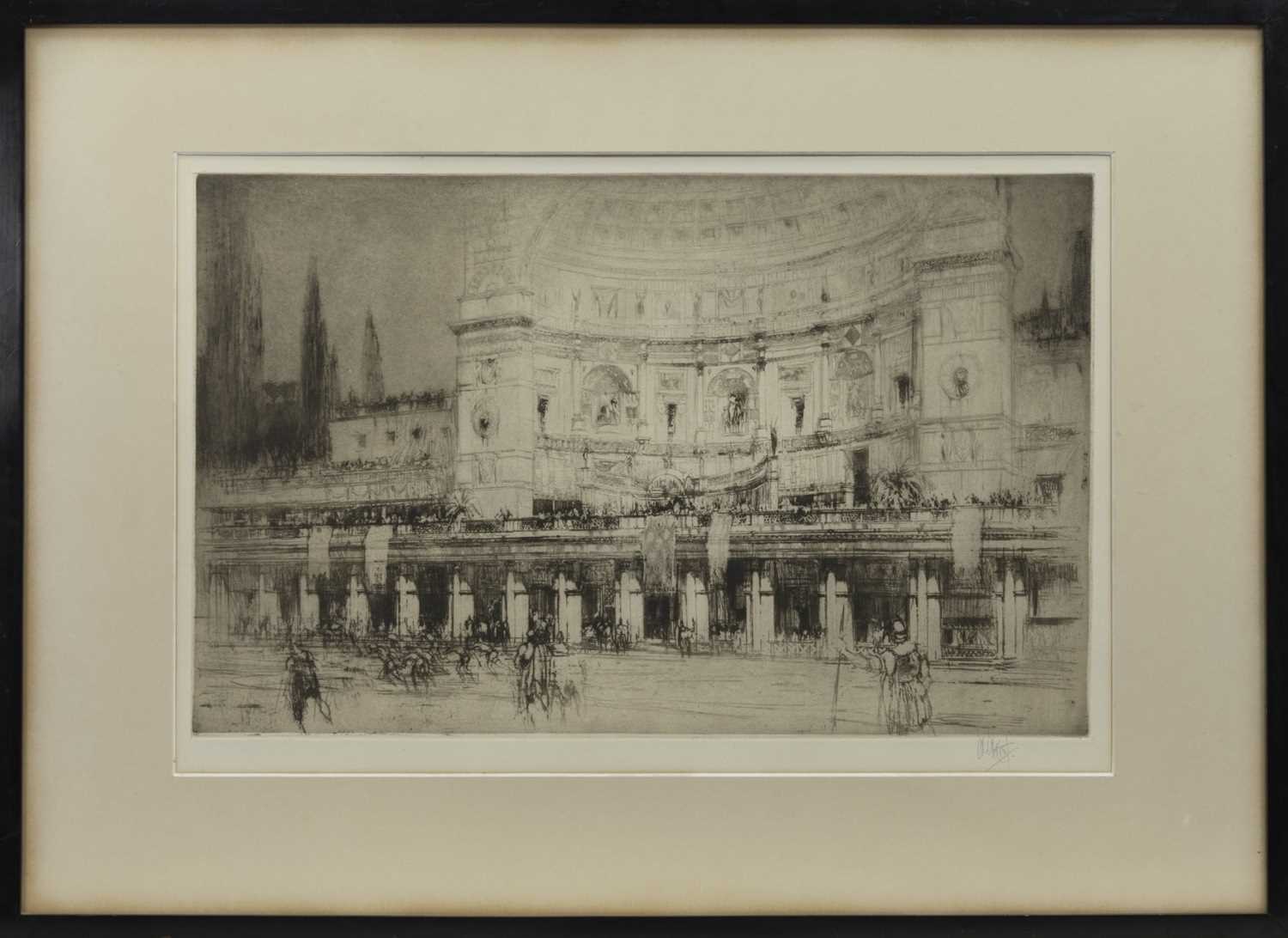 Lot 57 - THE (SO-CALLED) STADIUM OF DOMITIAN ON THE PALATINE HILL, AN ETCHING BY WILLIAM WALCOT