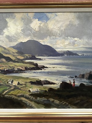 Lot 58 - EVENING LIGHT, BALLINSKELLIGS BAY, AN OIL BY MAURICE CANNING WILKS