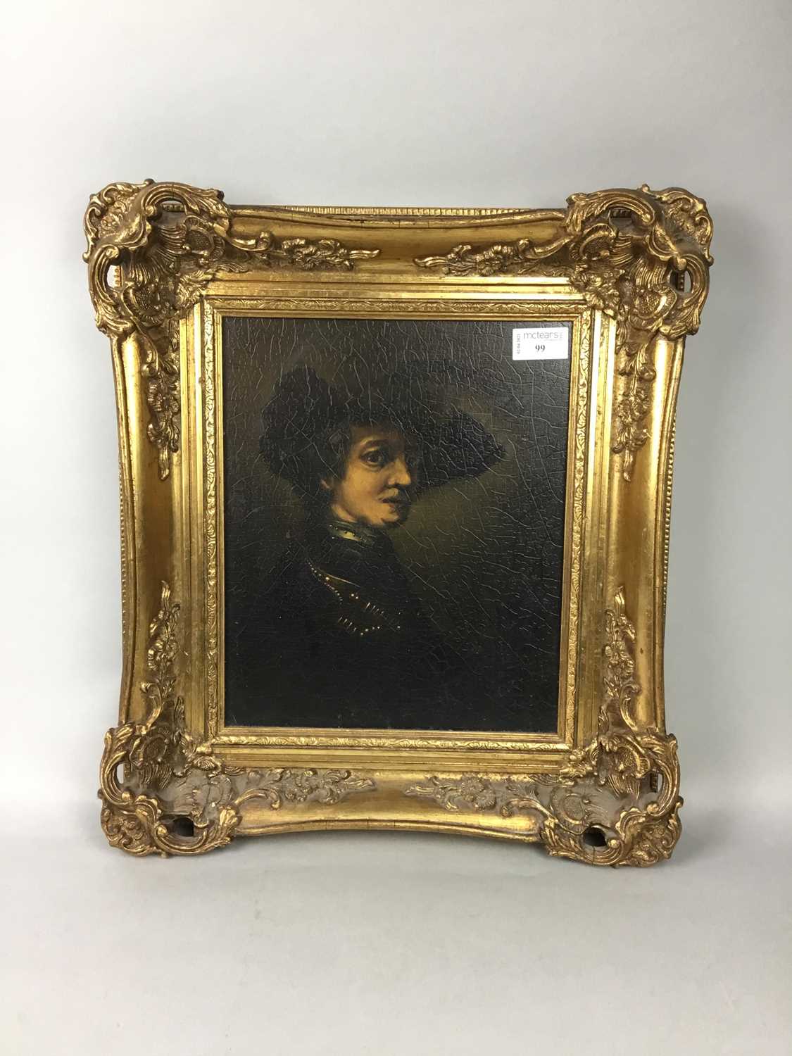 Lot 99 - A FRAMED PRINT IN THE STYLE OF THE OLD MASTERS