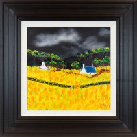 Lot 136 - JOHN DAMARI, STORM OVER THE CROFTS oil on...