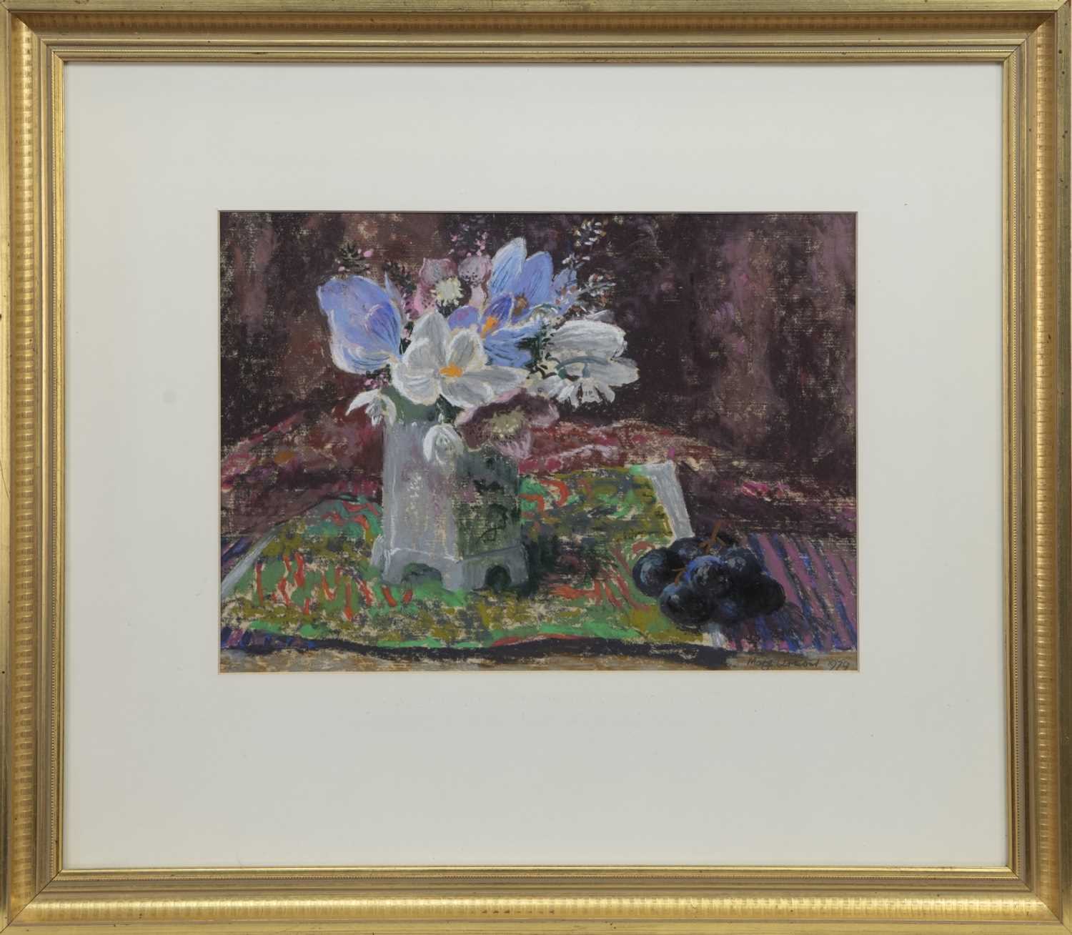 Lot 555 - STILL LIFE WITH SPRING FLOWERS, A PASTEL BY MARY ARMOUR