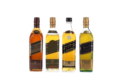 Lot 38 - THE JOHNNIE WALKER COLLECTION (4X20CL)