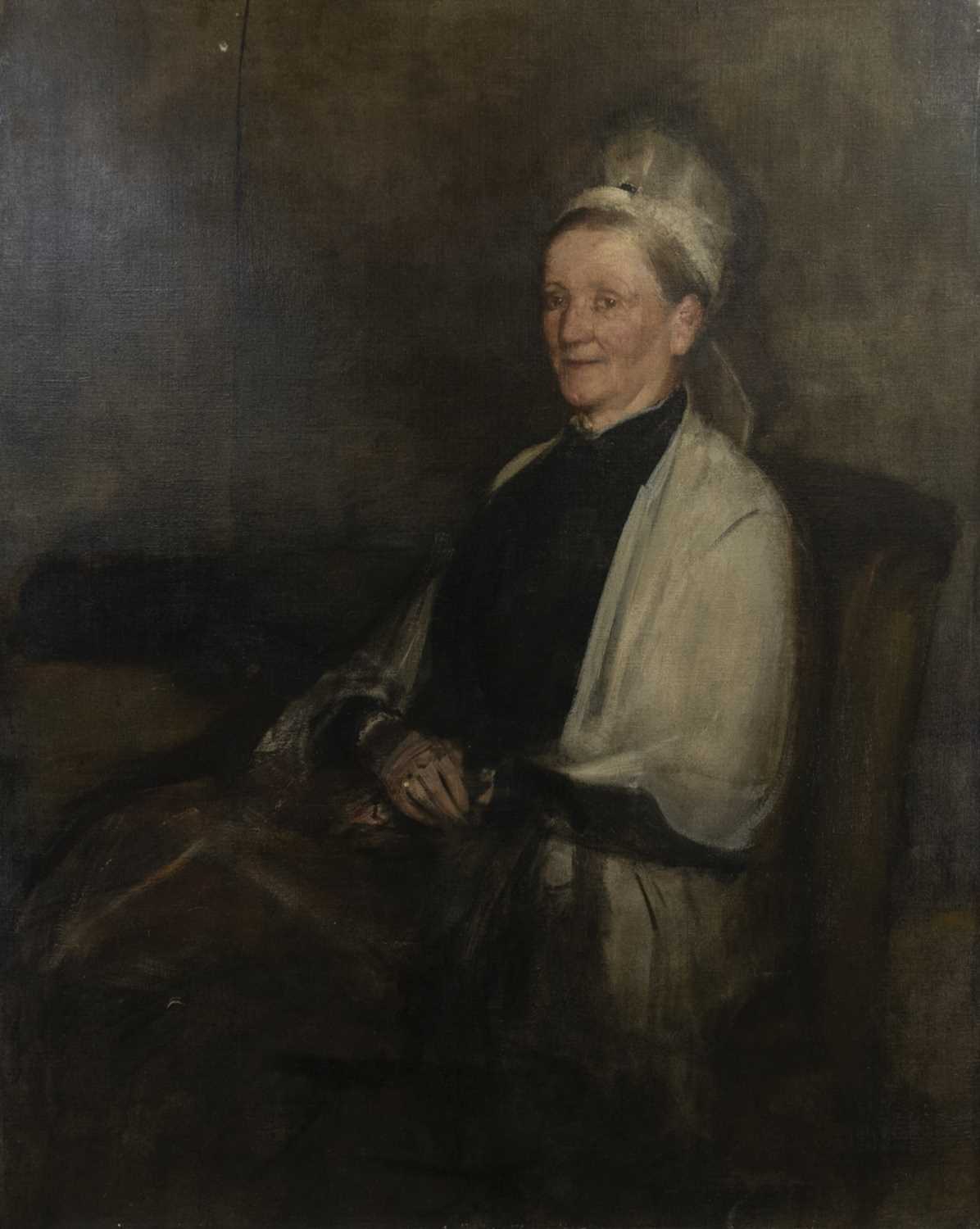 Lot 60 - THE PORTRAIT OF MRS MACLEHOSE,  AN OIL BY SIR JAMES GUTHRIE