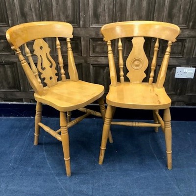 Lot 168 - A SET OF FOUR CHAIRS AND TWO OTHERS