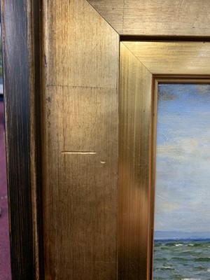 Lot 30 - ON THE BEACH, AN OIL BY DUNCAN CAMERON