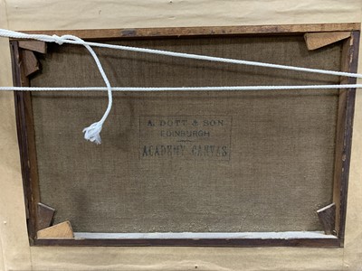 Lot 30 - ON THE BEACH, AN OIL BY DUNCAN CAMERON