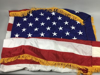 Lot 111 - US STATE DEPARTMENT EMBROIDERED CERMONIAL FLAG