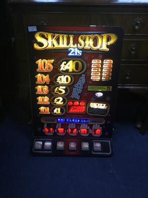 Lot 109 - 'SKILL STOP 21s' VINTAGE FRUIT MACHINE ART