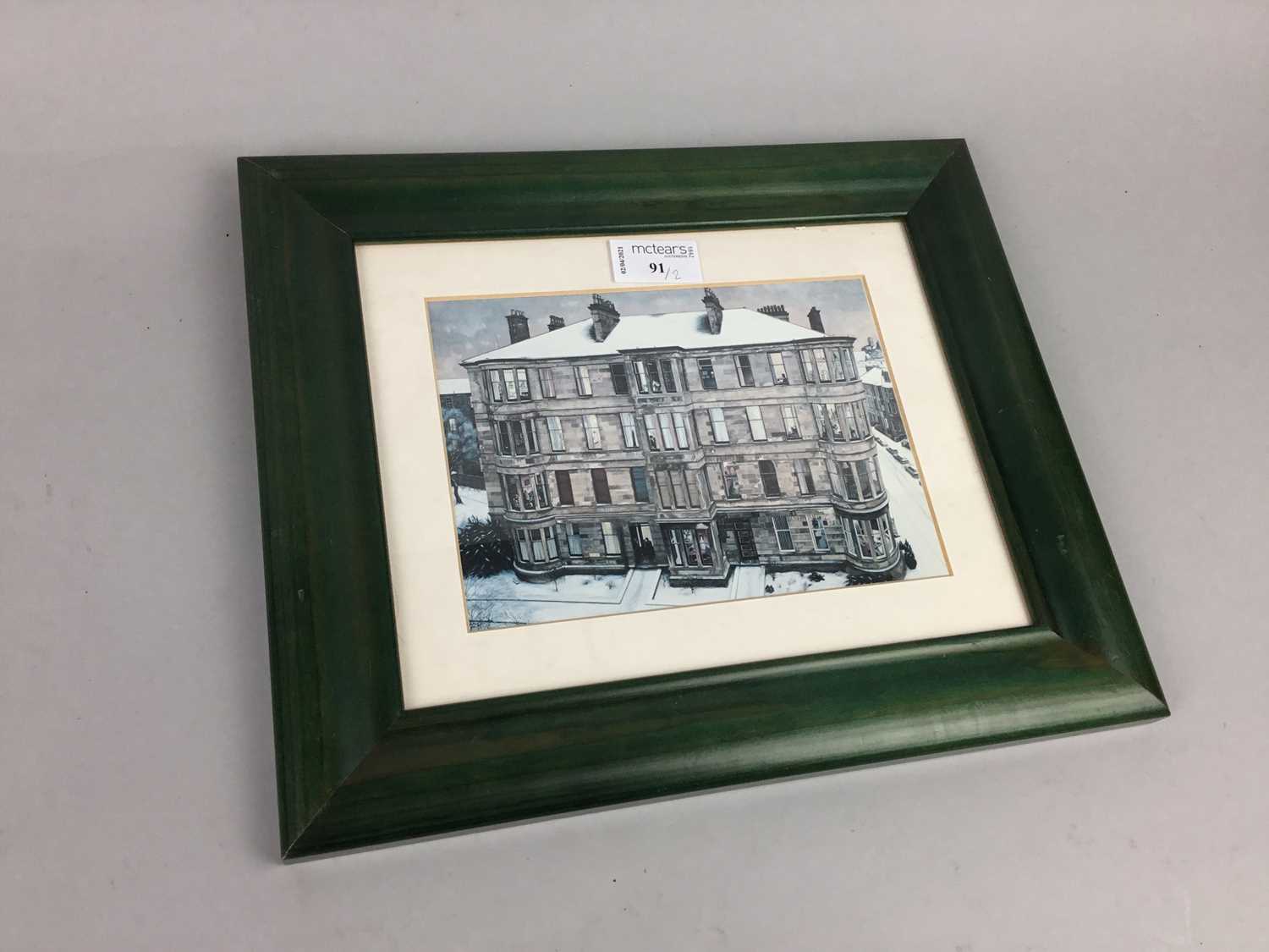 Lot 91 - WINDOWS IN THE WEST, A COLOUR PRINT AFTER AVRIL PATON, AND ANOTHER