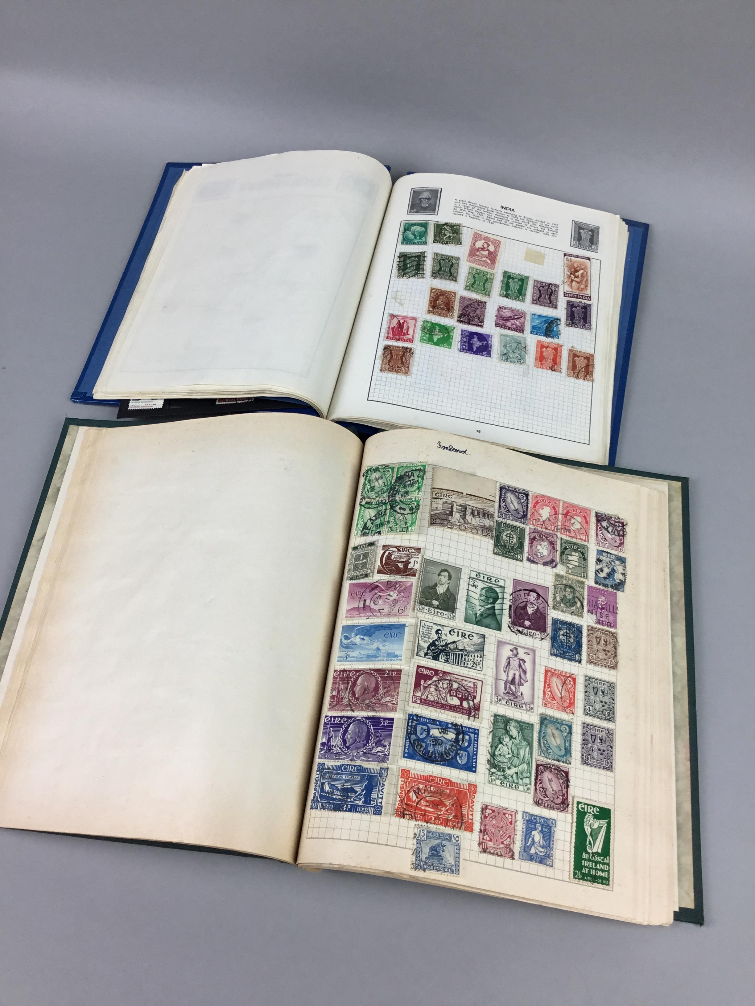 Lot 12 - A COLLECTION OF STAMP ALBUMS