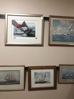 Lot 193 - A LOT OF SAILING RELATED PRINTS AND PICTURES