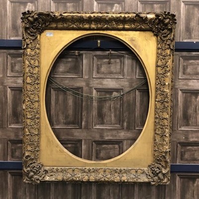 Lot 219 - A VICTORIAN GILT GESSO PICTURE FRAME