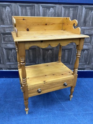 Lot 210 - A PINE WASHSTAND