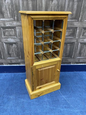 Lot 209 - A PINE WINE RACK