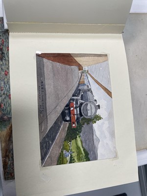 Lot 7 - A LOT OF TWO ALBUMS OF SMALL SCOTTISH WATERCOLOURS