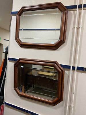 Lot 231 - A PAIR OF MODERN WALL MIRRORS