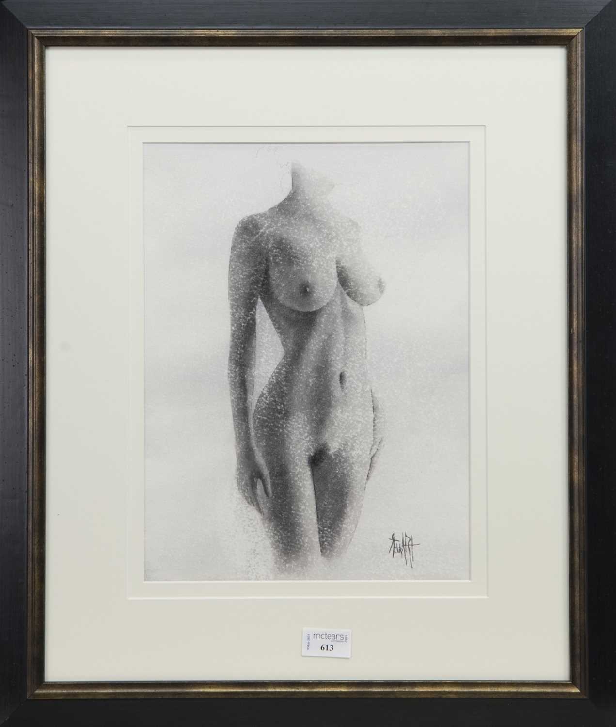 Lot 613 - NUDE STUDY, A WATERCOLOUR BY LEE STEWART